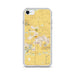 Custom Star Idaho Map Phone Case in Woodblock