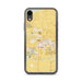 Custom Star Idaho Map Phone Case in Woodblock