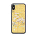 Custom Star Idaho Map Phone Case in Woodblock