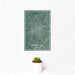 12x18 Starkville Mississippi Map Print Portrait Orientation in Afternoon Style With Small Cactus Plant in White Planter
