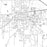 Starkville Mississippi Map Print in Classic Style Zoomed In Close Up Showing Details