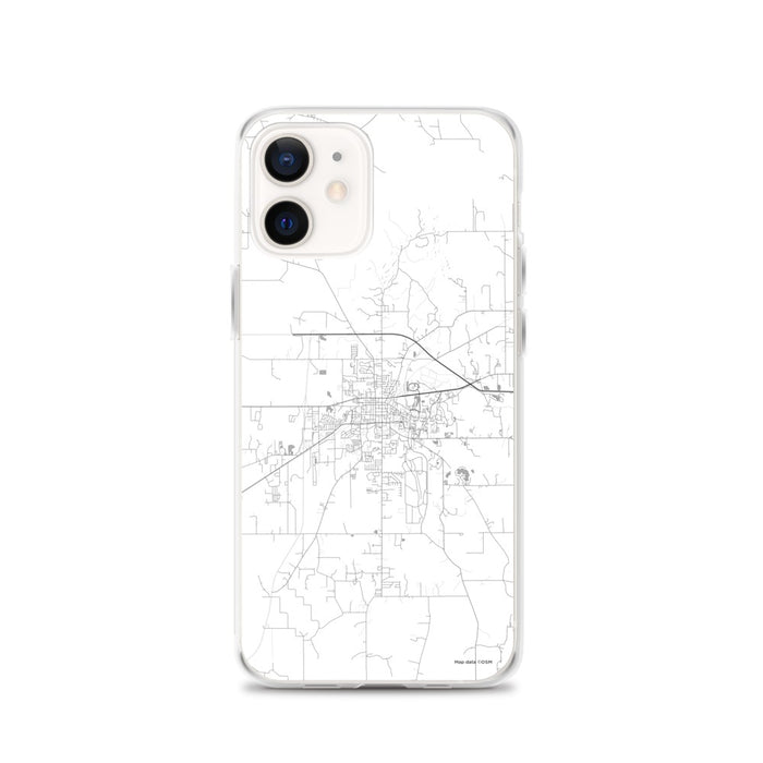 Custom Starkville Mississippi Map iPhone 12 Phone Case in Classic