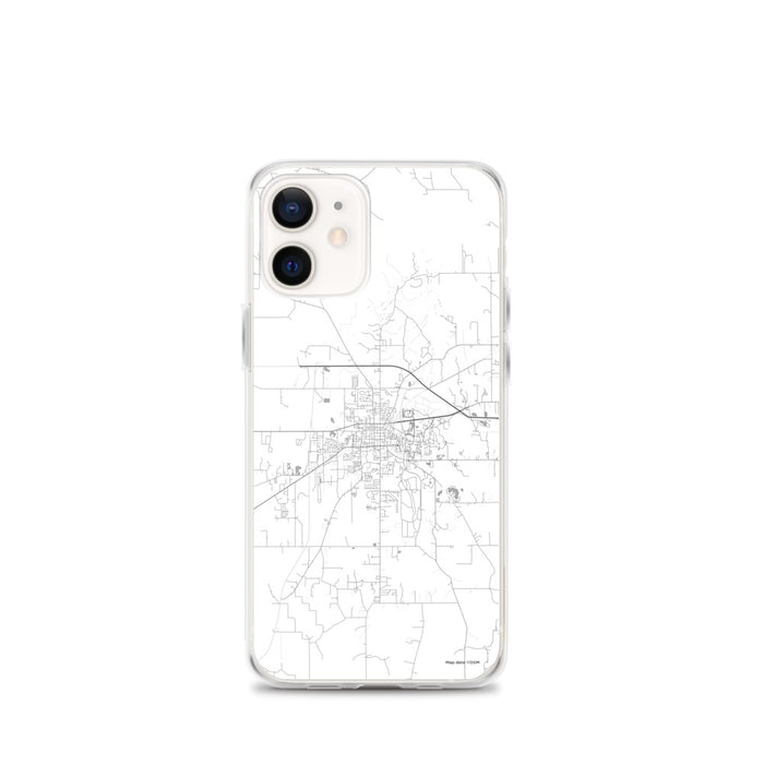 Custom Starkville Mississippi Map iPhone 12 mini Phone Case in Classic