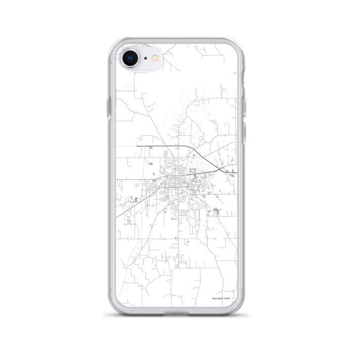 Custom Starkville Mississippi Map iPhone SE Phone Case in Classic