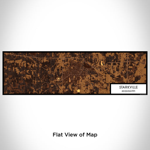 Flat View of Map Custom Starkville Mississippi Map Enamel Mug in Ember