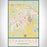 Starkville Mississippi Map Print Portrait Orientation in Woodblock Style With Shaded Background