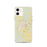 Custom Starkville Mississippi Map iPhone 12 Phone Case in Woodblock
