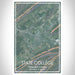 State College Pennsylvania Map Print Portrait Orientation in Afternoon Style With Shaded Background