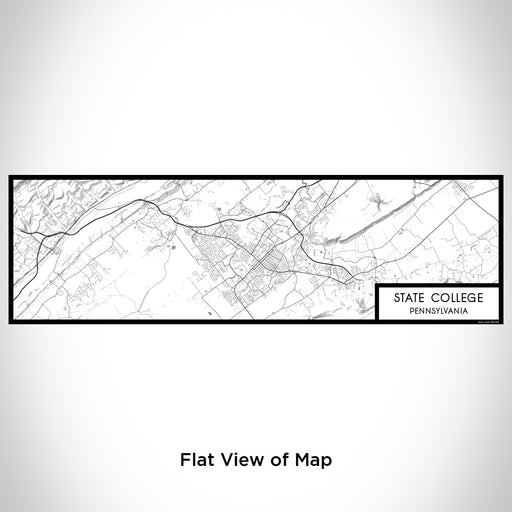 Flat View of Map Custom State College Pennsylvania Map Enamel Mug in Classic
