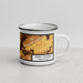 Right View Custom State College Pennsylvania Map Enamel Mug in Ember