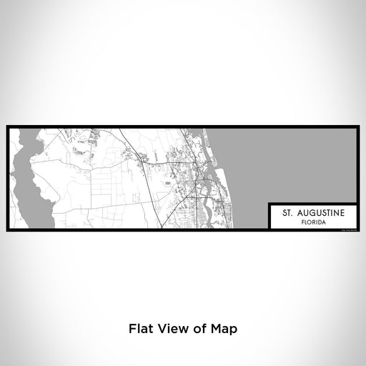 Flat View of Map Custom St. Augustine Florida Map Enamel Mug in Classic