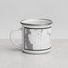 Left View Custom St. Augustine Florida Map Enamel Mug in Classic