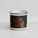 Front View Custom St. Augustine Florida Map Enamel Mug in Ember