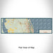 Flat View of Map Custom St. Augustine Florida Map Enamel Mug in Woodblock