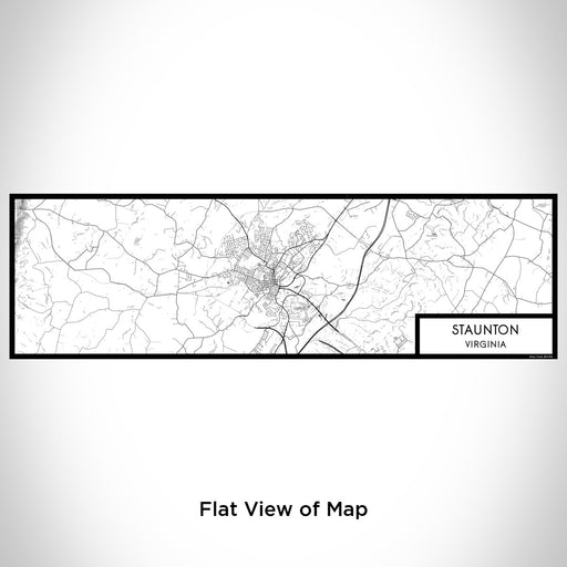 Flat View of Map Custom Staunton Virginia Map Enamel Mug in Classic