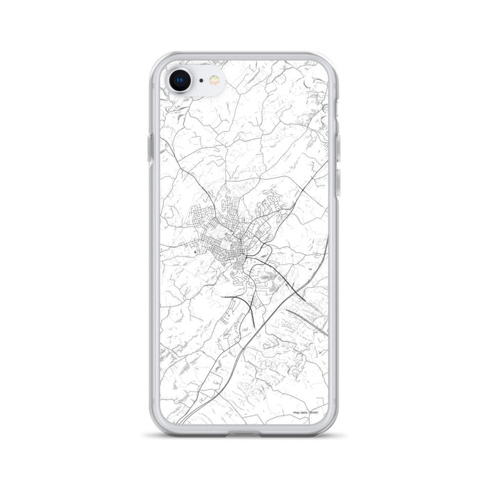 Custom iPhone SE Staunton Virginia Map Phone Case in Classic