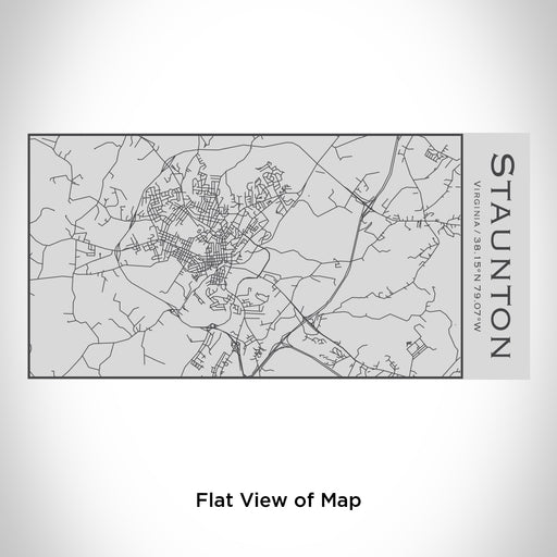 Rendered View of Staunton Virginia Map Engraving on 17oz Stainless Steel Insulated Cola Bottle
