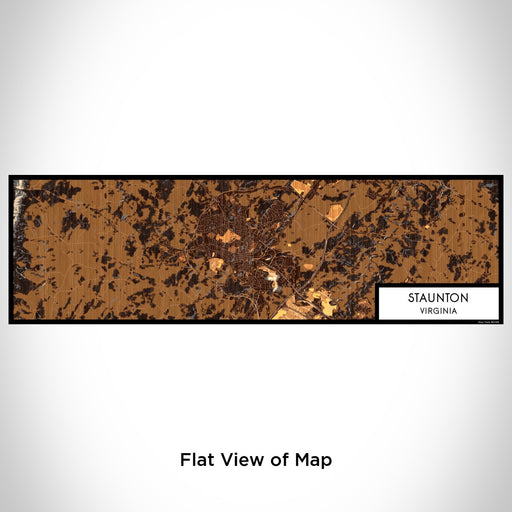 Flat View of Map Custom Staunton Virginia Map Enamel Mug in Ember