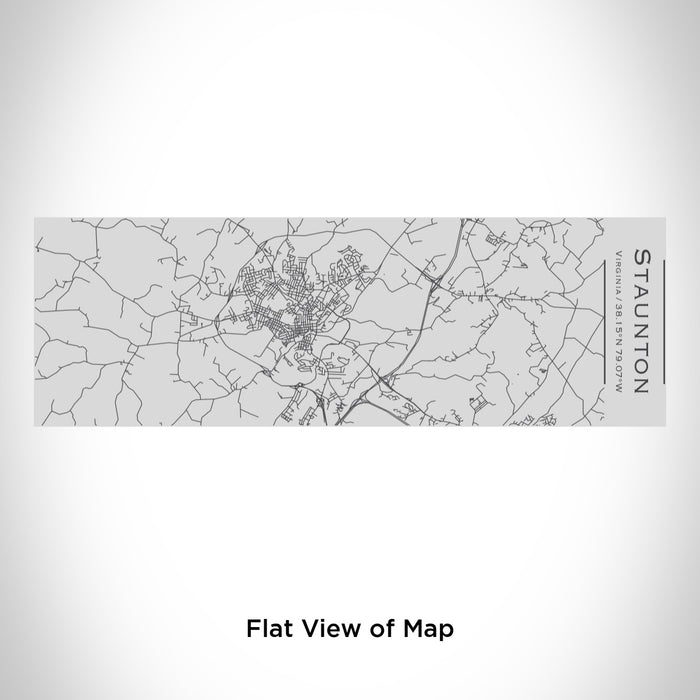 Rendered View of Staunton Virginia Map Engraving on 10oz Stainless Steel Insulated Cup with Sipping Lid