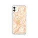 Custom iPhone 11 Staunton Virginia Map Phone Case in Watercolor
