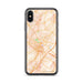 Custom iPhone X/XS Staunton Virginia Map Phone Case in Watercolor