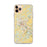 Custom iPhone 11 Pro Max Staunton Virginia Map Phone Case in Woodblock