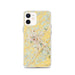 Custom iPhone 12 Staunton Virginia Map Phone Case in Woodblock