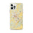 Custom iPhone 12 Pro Max Staunton Virginia Map Phone Case in Woodblock