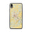 Custom iPhone XR Staunton Virginia Map Phone Case in Woodblock