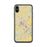 Custom iPhone X/XS Staunton Virginia Map Phone Case in Woodblock