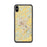 Custom iPhone XS Max Staunton Virginia Map Phone Case in Woodblock
