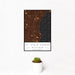 12x18 St. Clair Shores Michigan Map Print Portrait Orientation in Ember Style With Small Cactus Plant in White Planter