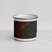 Front View Custom St. Clair Shores Michigan Map Enamel Mug in Ember