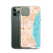 Custom St. Clair Shores Michigan Map Phone Case in Watercolor on Table with Laptop and Plant