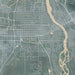 St. Cloud Minnesota Map Print in Afternoon Style Zoomed In Close Up Showing Details