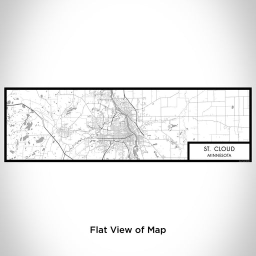 Flat View of Map Custom St. Cloud Minnesota Map Enamel Mug in Classic