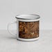 Left View Custom St. Cloud Minnesota Map Enamel Mug in Ember