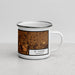 Right View Custom St. Cloud Minnesota Map Enamel Mug in Ember