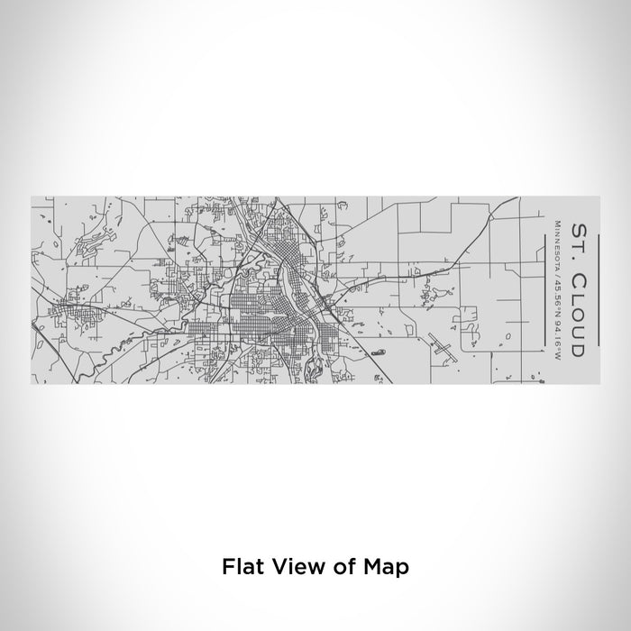 Rendered View of St. Cloud Minnesota Map Engraving on 10oz Stainless Steel Insulated Cup with Sipping Lid