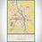 St. Cloud Minnesota Map Print Portrait Orientation in Woodblock Style With Shaded Background