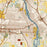 St. Cloud Minnesota Map Print in Woodblock Style Zoomed In Close Up Showing Details