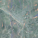 Steamboat Springs Colorado Map Print in Afternoon Style Zoomed In Close Up Showing Details