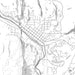 Steamboat Springs Colorado Map Print in Classic Style Zoomed In Close Up Showing Details