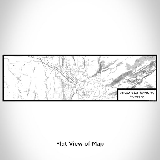 Flat View of Map Custom Steamboat Springs Colorado Map Enamel Mug in Classic
