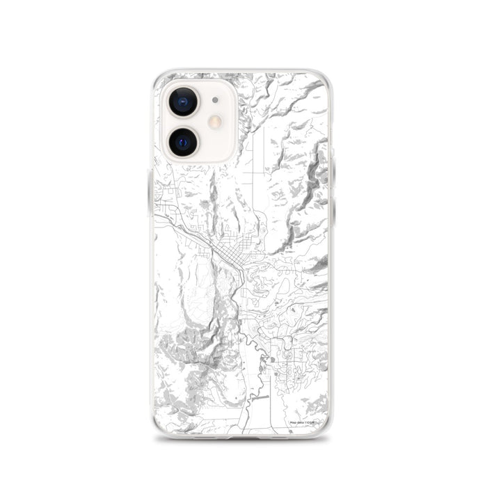 Custom Steamboat Springs Colorado Map iPhone 12 Phone Case in Classic