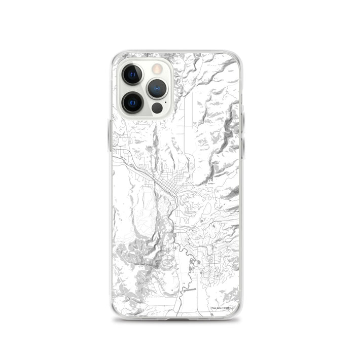 Custom Steamboat Springs Colorado Map iPhone 12 Pro Phone Case in Classic