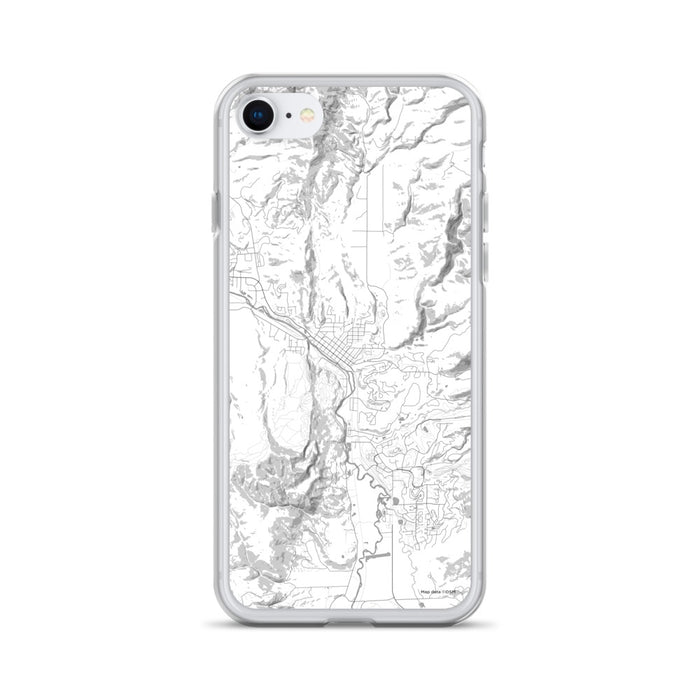 Custom Steamboat Springs Colorado Map iPhone SE Phone Case in Classic