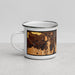 Left View Custom Steamboat Springs Colorado Map Enamel Mug in Ember