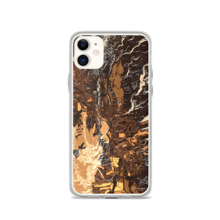 Custom Steamboat Springs Colorado Map Phone Case in Ember