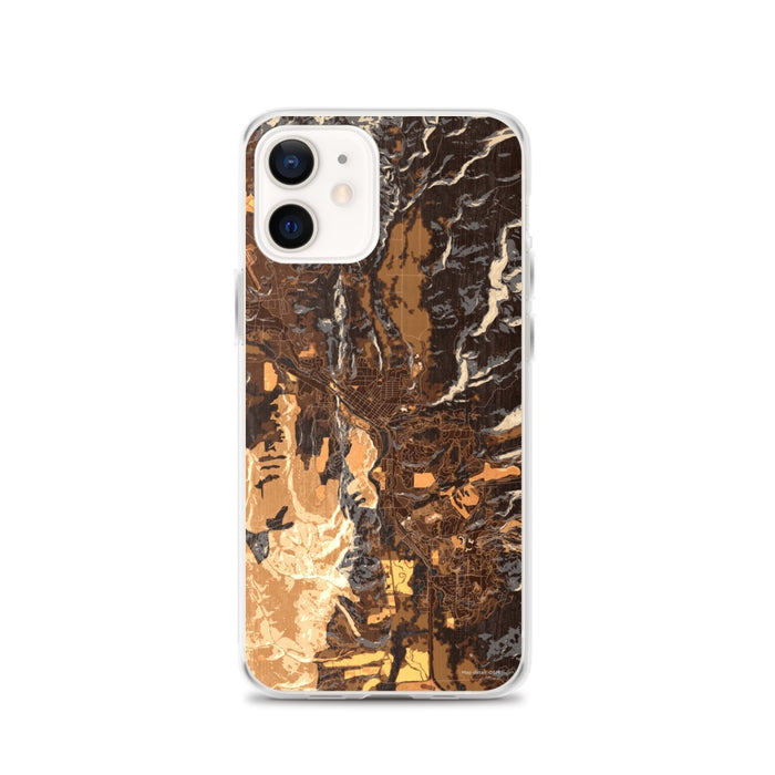 Custom Steamboat Springs Colorado Map iPhone 12 Phone Case in Ember